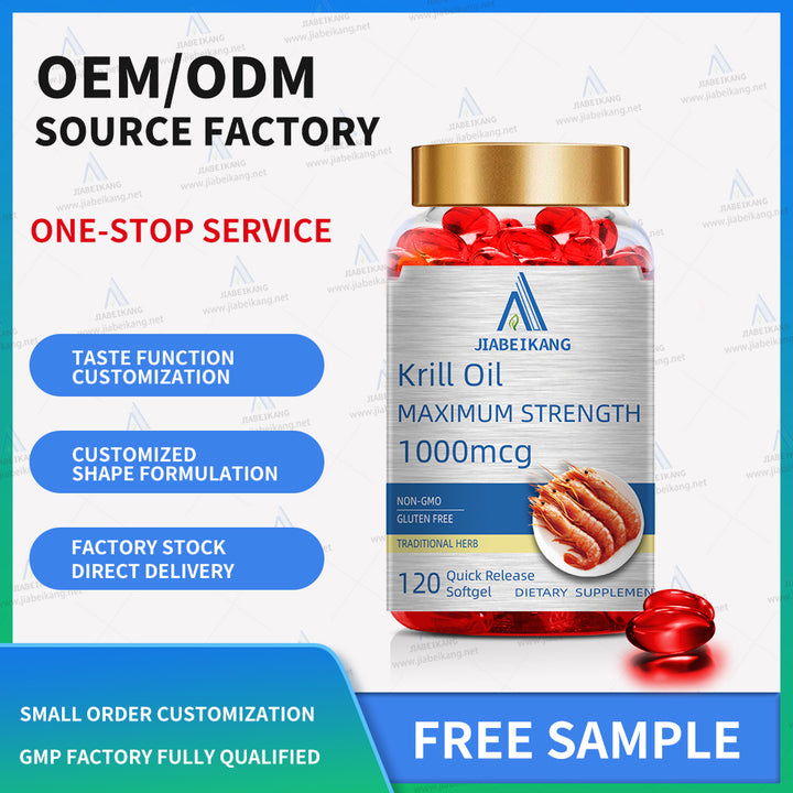 Antarctic Krill Oil 2000 mg 120 Softgels | Omega-3 EPA, DHA, with Astaxanthin Supplement Sourced from Red Krill | Maximum Strength | Laboratory Tested - Capsule Gummy Manufacturer