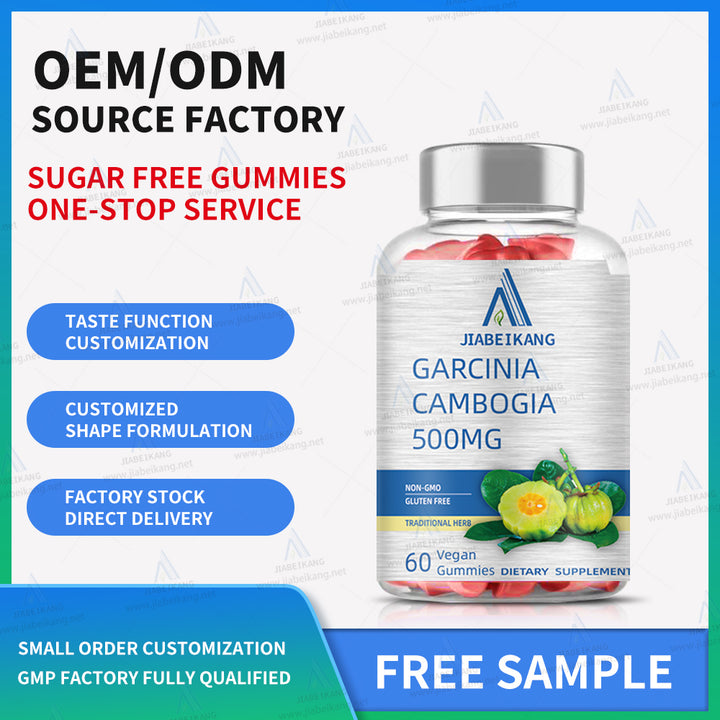 Sugar Free Garcinia Cambogia Gummies - 3000mg 95% HCA with L-Carnitine, Energy Boost, Strawberry Flavor Gummy Easier to Take Than Pills & Capsules 60 Counts - Capsule Gummy Manufacturer