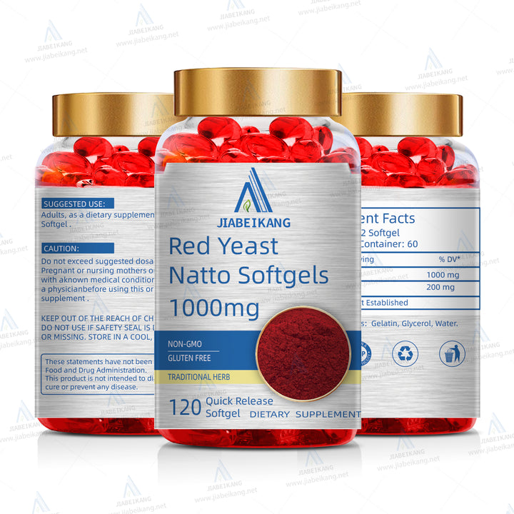 Red Yeast Rice 1200mg with CoQ10 & Flush Free Niacin 120 Vegetarian Capsules - Non Irradiated, Citrinin Free - Capsule Gummy Manufacturer