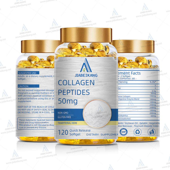 Collagen Peptides 6000mg | 400 Capsule | with Vitamin C | Type 1 and 3 | Non-GMO, Gluten Free, Grass Fed Supplement - Capsule Gummy Manufacturer