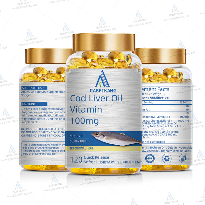 Cod Liver Oil, Extra Strength 1,000 mg with Vitamins A & D-3, EPA, DHA, 120 Softgels - Capsule Gummy Manufacturer