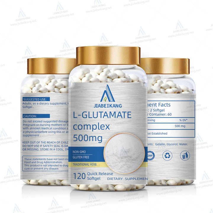 L-Glutamine 500 mg, Nitrogen Transporter*, Amino Acid, 120 Veg Capsules - Capsule Gummy Manufacturer