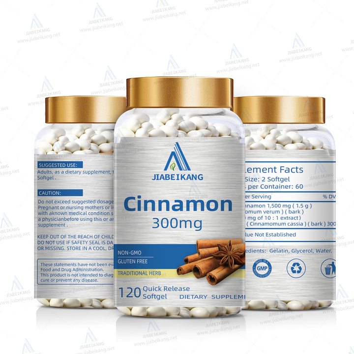 Cinnamon Capsules, Herbal Supplement, Supports Sugar Metabolism, 1500mg, 100 Capsules - Capsule Gummy Manufacturer