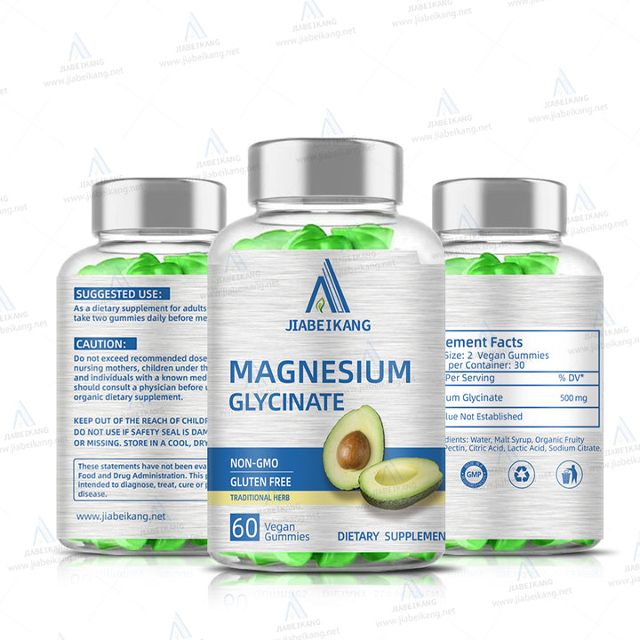 Magnesium Glycinate Gummies 400mg, Sugar Free Gummies with Magnesium L-Threonate 200mg - Magnesium Supplement Chewable Gummies for Women & Men Vegan, Organic Gummies 60 Count - Capsule Gummy Manufacturer