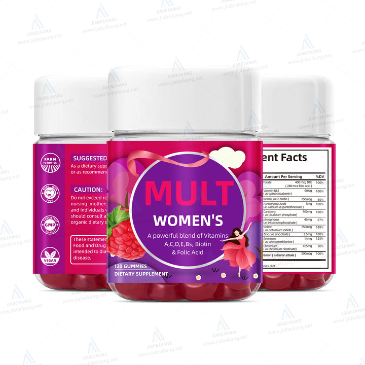 Women's Multivitamin Gummy, Vitamins A, D, C, E, Biotin, Folic Acid, Adult Chewable Vitamin, Berry Flavor, 45 Day Supply - 90 Count - Capsule Gummy Manufacturer