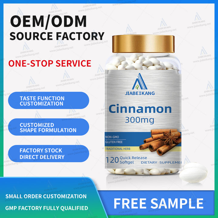 Cinnamon Capsules, Herbal Supplement, Supports Sugar Metabolism, 1500mg, 100 Capsules - Capsule Gummy Manufacturer