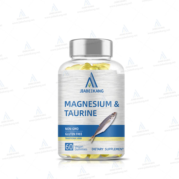 Magnesium Taurate Gummies 1800mg, Magnesium Taurate Supplement, High Absorption Magnesium Taurate chewable for Kid and Adults, Muscle and Heart Health Support, Vegan, Gluten Free, 60 Counts - Capsule Gummy Manufacturer