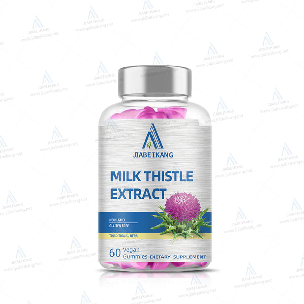 Milk Thistle Gummies - 3000 mg Equivalent - Liver Detox & Anti Oxidant Health - Min. 80% Silymarin Flavonoids - 60 Pectin Based Gummies - Capsule Gummy Manufacturer