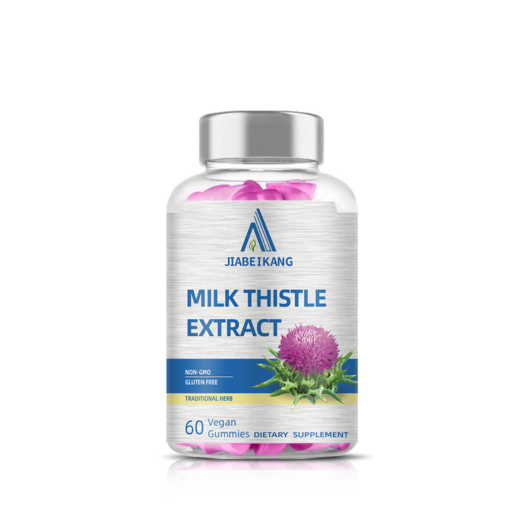 Milk Thistle Gummies - 3000 mg Equivalent - Liver Detox & Anti Oxidant Health - Min. 80% Silymarin Flavonoids - 60 Pectin Based Gummies - Capsule Gummy Manufacturer