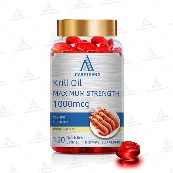 Antarctic Krill Oil 2000 mg 120 Softgels | Omega-3 EPA, DHA, with Astaxanthin Supplement Sourced from Red Krill | Maximum Strength | Laboratory Tested - Capsule Gummy Manufacturer