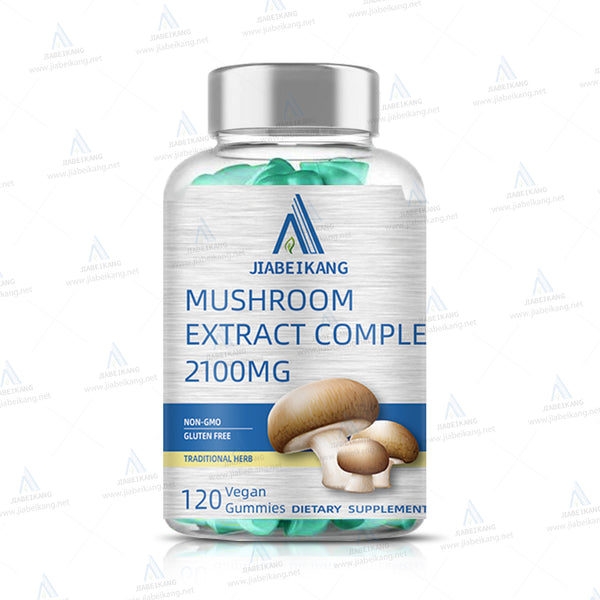 Mushroom Gummies 10 Blend - Mushroom Complex - Brain Booster, Immune Support, Energy - Mushroom Supplement for Men & Women (120ct) - Capsule Gummy Manufacturer