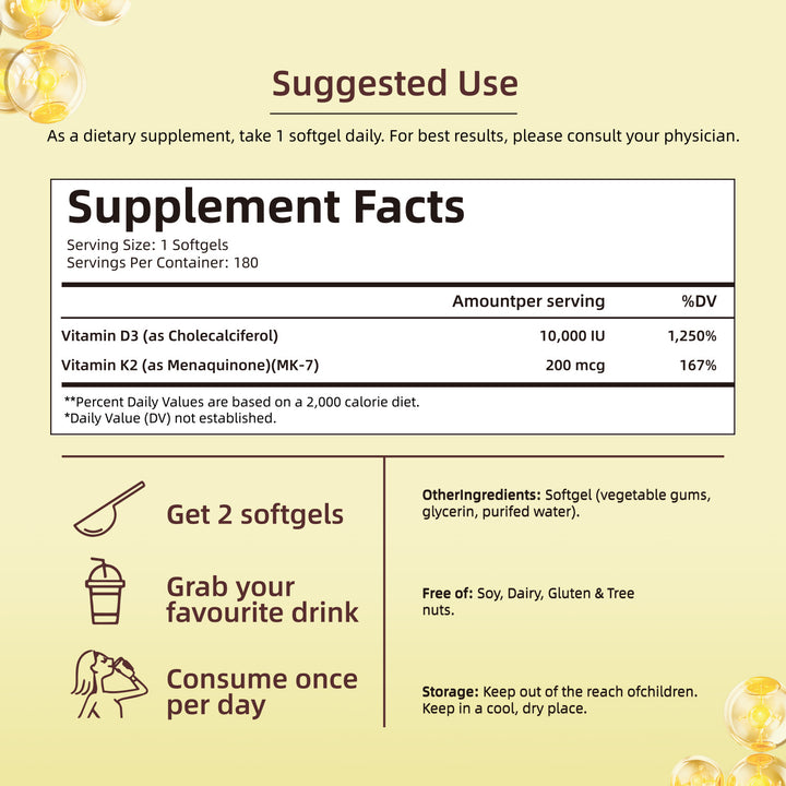 Micro Ingredients Vitamin D3+K2 - Capsule Gummy Manufacturer