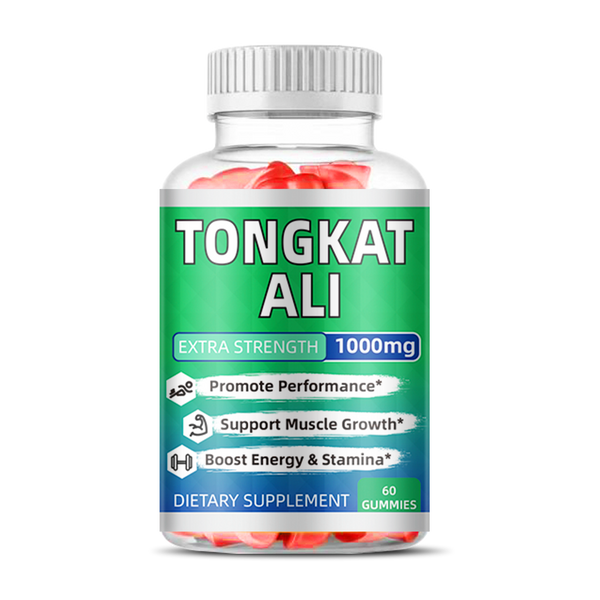 TONGKAT ALI Gummies with Tongkat Ali, Zinc, D3, Ashwagandha, Fenugreek, Magnesium, Boron for Male Enhancement, Muscle Building, Vitality, Strength, Performance, Energy - 60 Count - Capsule Gummy Manufacturer