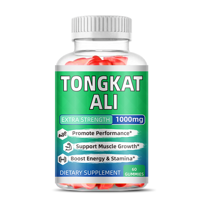 TONGKAT ALI Gummies with Tongkat Ali, Zinc, D3, Ashwagandha, Fenugreek, Magnesium, Boron for Male Enhancement, Muscle Building, Vitality, Strength, Performance, Energy - 60 Count - Capsule Gummy Manufacturer