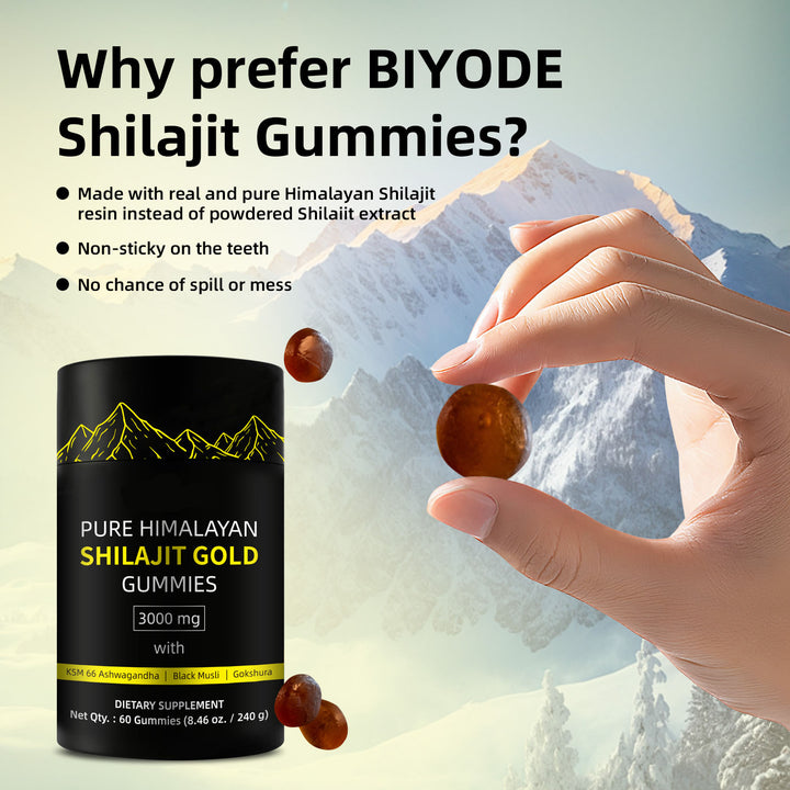 Pure Himalayan Shilajit Gummies with 100% Shilajit |High Potency Gold Grade| 60 Gummies for Energy Boost & Immune Support, 75%+ Fulvic Acid| Travel Friendly - Tamarind Flavor - Capsule Gummy Manufacturer