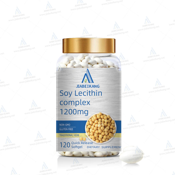 Soy Lecithin Capsules 1200 mg | 120 Softgels | Non-GMO, Gluten Free Supplement - Capsule Gummy Manufacturer