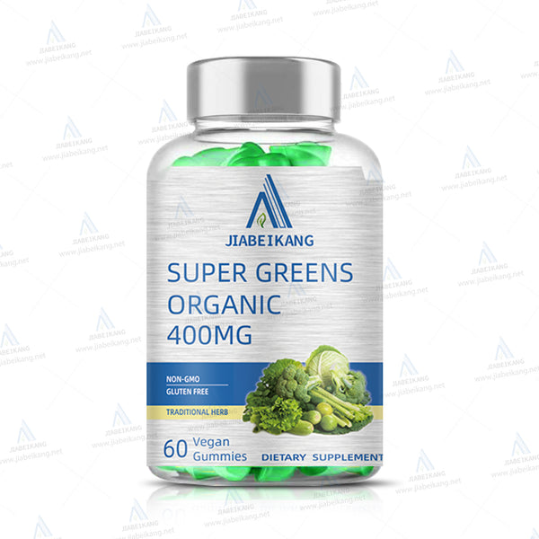 Supergreens Gummies - Daily Green Superfoods Supplement with Spinach, Broccoli, Moringa, Beet Root, Celery, Green Tea, & Acai for Immunity Support - Natural Raspberry Flavor, 60 Supergreen Gummies - Capsule Gummy Manufacturer