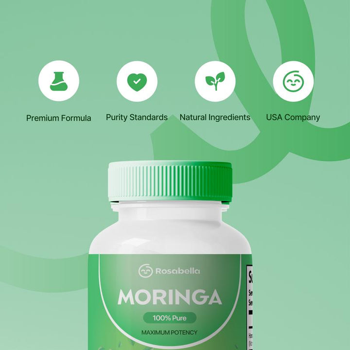 Moringa Capsules (800mg) for Immune Support, Gut Health & Vitamins - Capsule Gummy Manufacturer